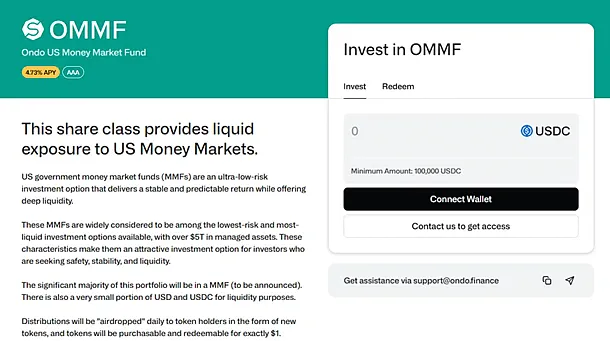 Перезентация стейблкоина OMMF от Ondo Finance