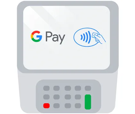 Символ доступности оплаты с помощью приложения Google Pay